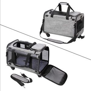 Pet carrier on wheels